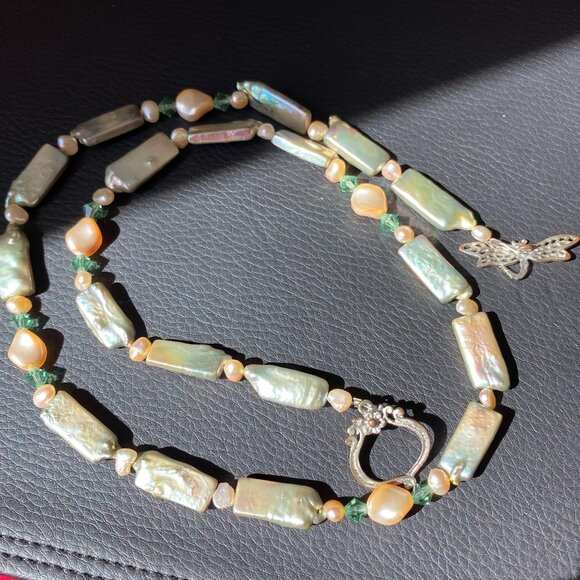 Freshwater Biwa Pearl Necklace - Picture 1 of 10
